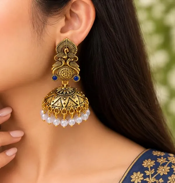 Gold_Plated_Jhumka_Earrings_For_Women