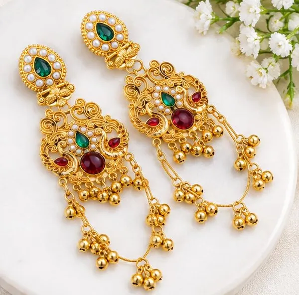 Gold_Plated_Jhumka_Earrings_For_Women