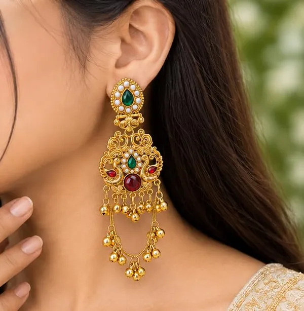 Gold_Plated_Jhumka_Earrings_For_Women