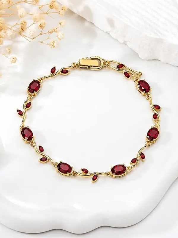 Women_Chain_Link_Floral_Bracelet
