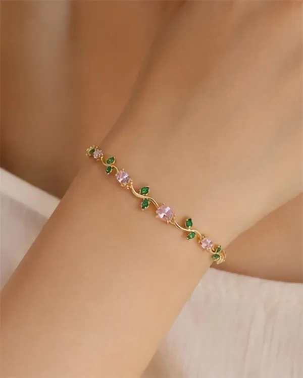 Chain_Link_Floral_Bracelet