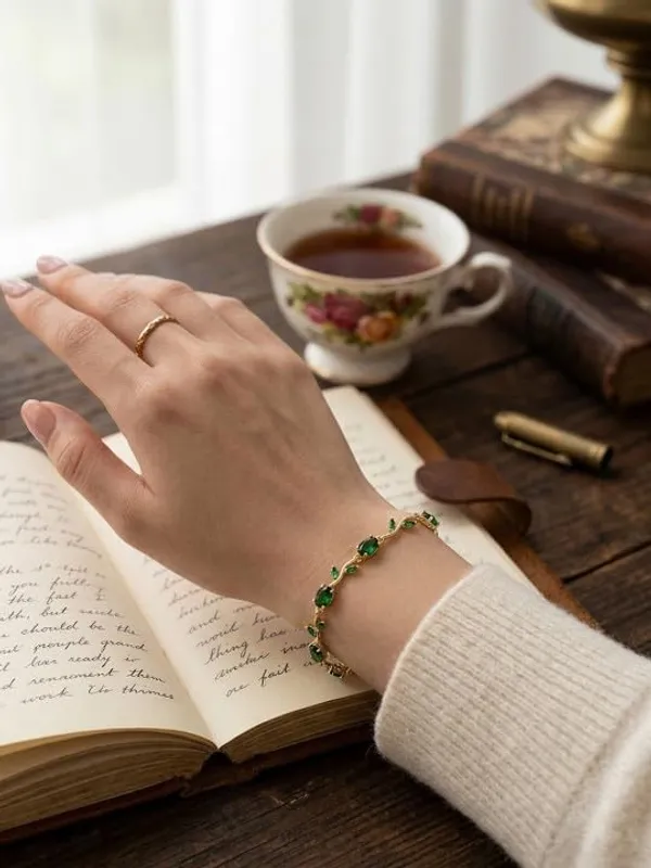 Chain_Link_Floral_Bracelet