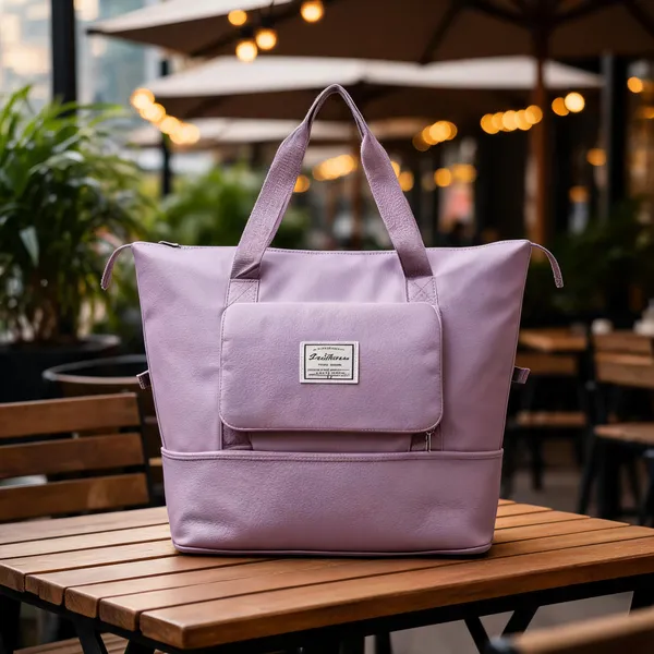 Purple_Leather_Expandable_Travel_Tote_Bag_For_Women