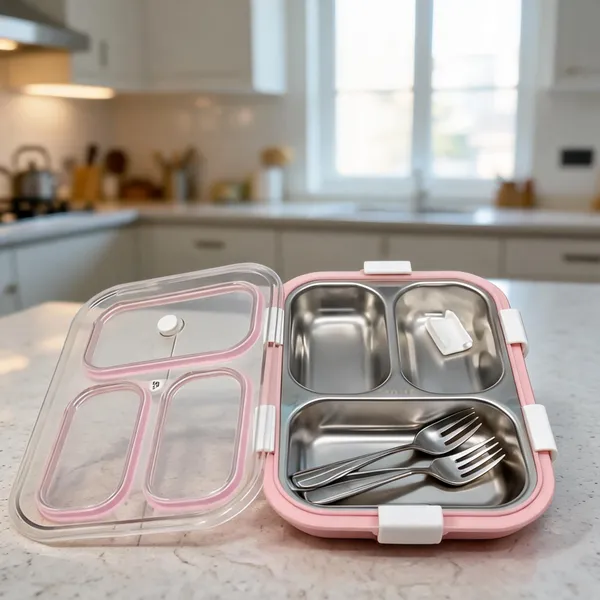 Pink_Steel_3_Compartment_Lunch_Box