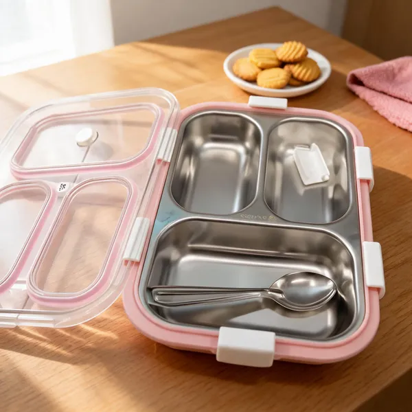Pink_Steel_3_Compartment_Lunch_Box