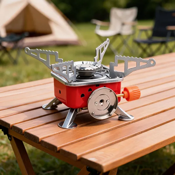 Red_And_Silver_Metal_Portable_Single_Burner_Camping_Gas_Stove
