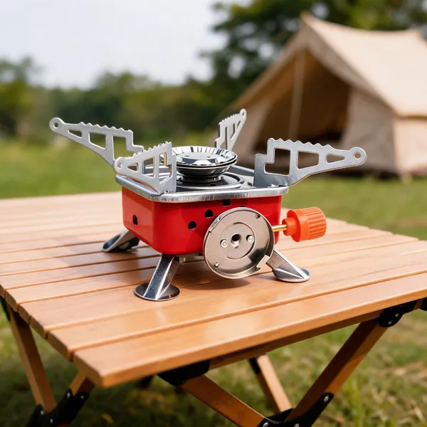 Red_And_Silver_Metal_Portable_Single_Burner_Camping_Gas_Stove