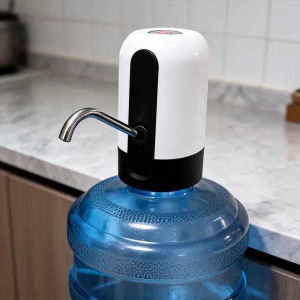 White_And_Black_Plastic_Automatic_Usb_Water_Dispenser_Pump