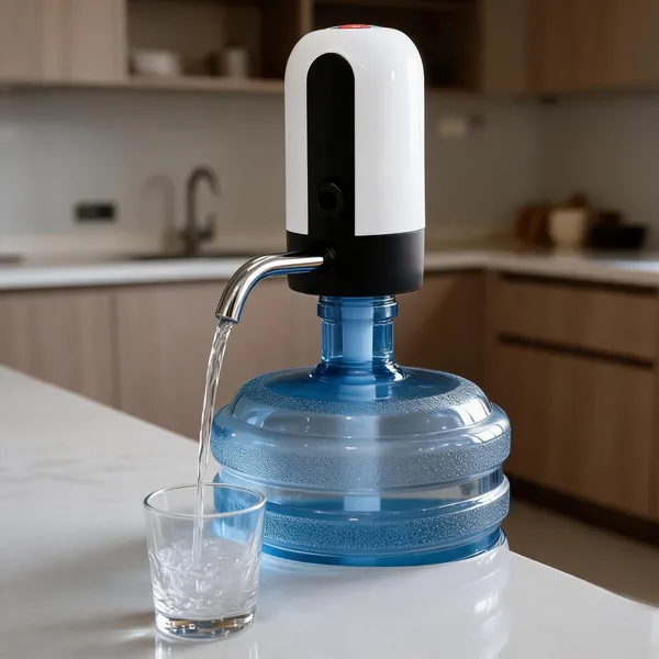 White_And_Black_Plastic_Automatic_Usb_Water_Dispenser_Pump