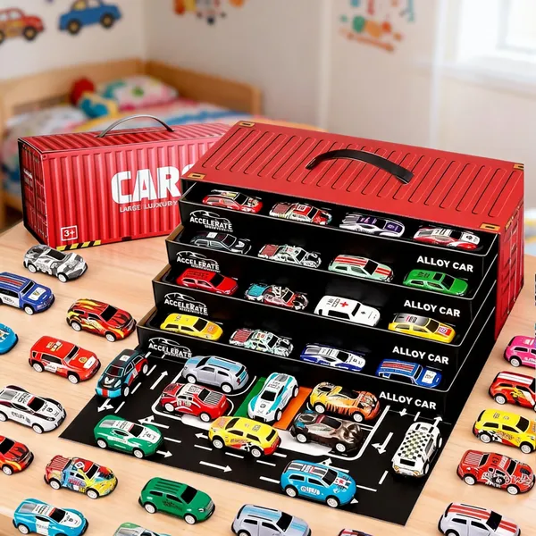 Multicolor_Metal_Alloy_Toy_Car_Set_With_Carrying_Case