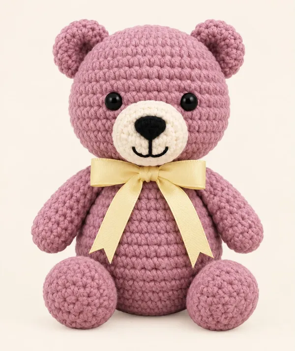 Eddie_The_Teddy_Bear_Crochet_Plush_-_Lavender