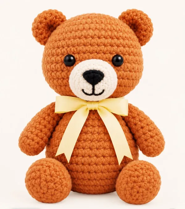 Eddie_The_Teddy_Bear_Crochet_Plush_-_Orange