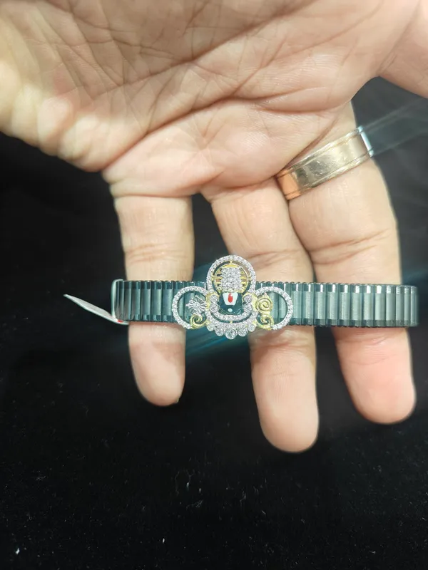 White_925_Silver_Stretchable_Bracelet_Band_For_Jewellery