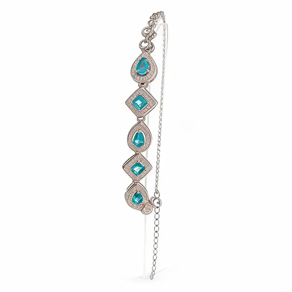 White_925_Silver_Adjustable_Bracelet_For_Jewellery