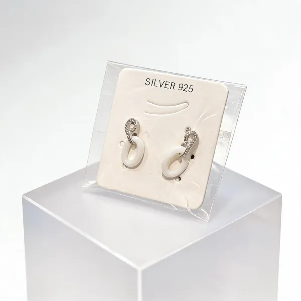 White_925_Silver_Drop_Earrings_For_Jewellery
