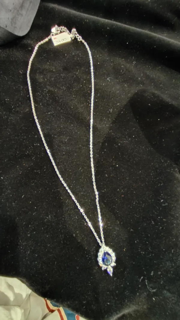 White_925_Silver_Pendant_Necklace_For_Jewellery