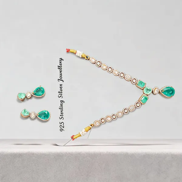White_925_Silver_Necklace_Set_For_Jewellery