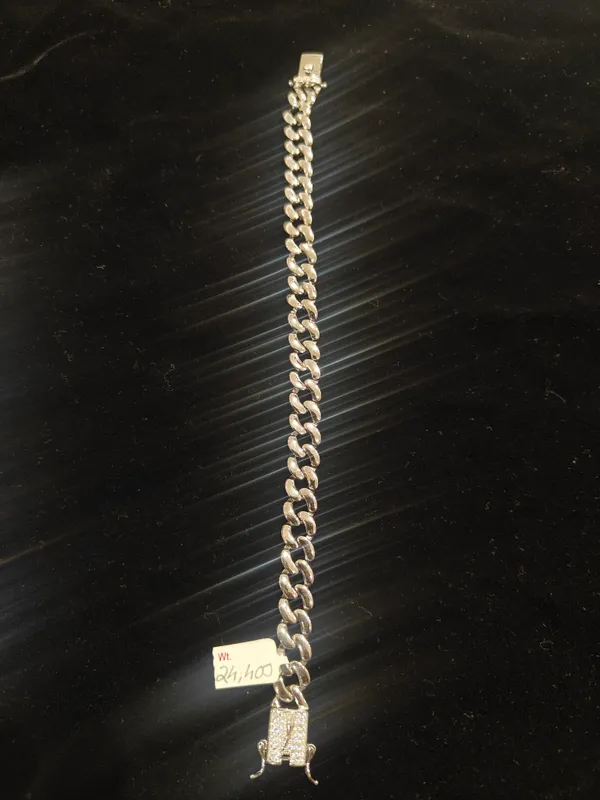 White_925_Silver_Bracelet_For_Jewellery