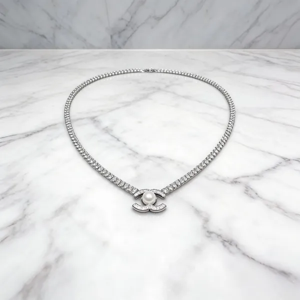 White_925_Silver_Pendant_Necklace_For_Jewellery