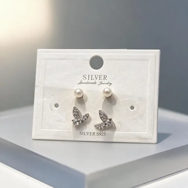 White_925_Silver_Stud_Earrings_For_Jewellery
