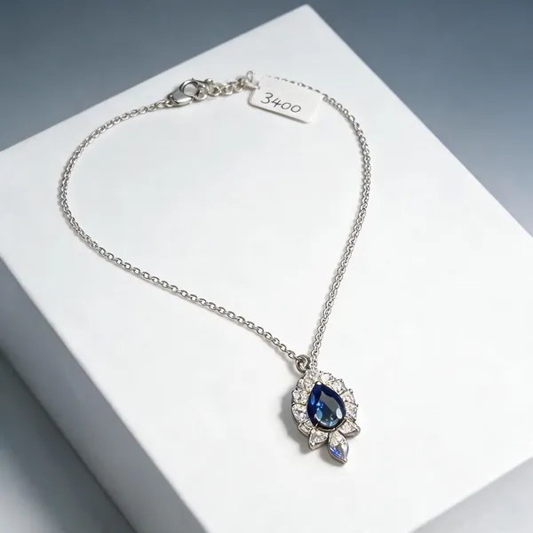 White_925_Silver_Pendant_Necklace_For_Jewellery