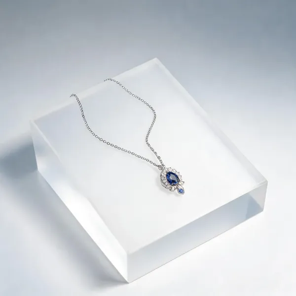 White_925_Silver_Pendant_Necklace_For_Jewellery