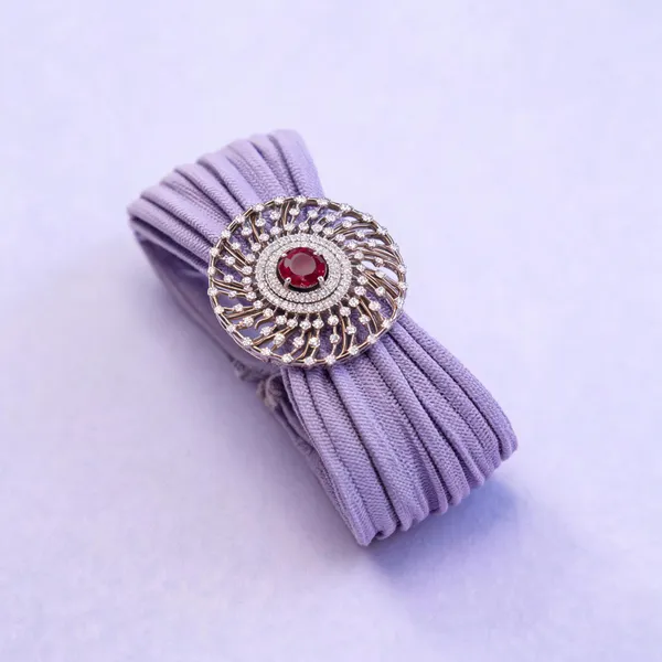 White_925_Silver_Fabric_Bracelet_For_Jewellery