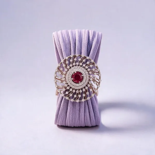 White_925_Silver_Fabric_Bracelet_For_Jewellery