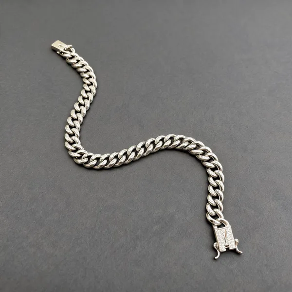 White_925_Silver_Bracelet_For_Jewellery