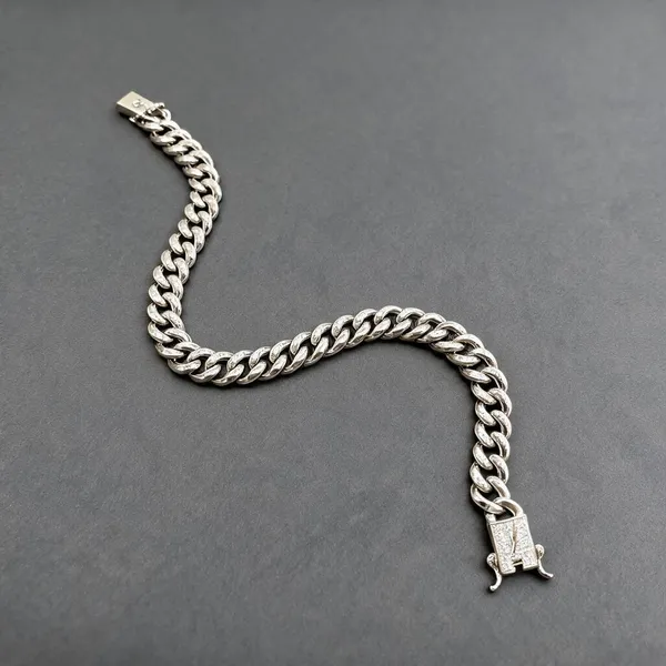 White_925_Silver_Bracelet_For_Jewellery
