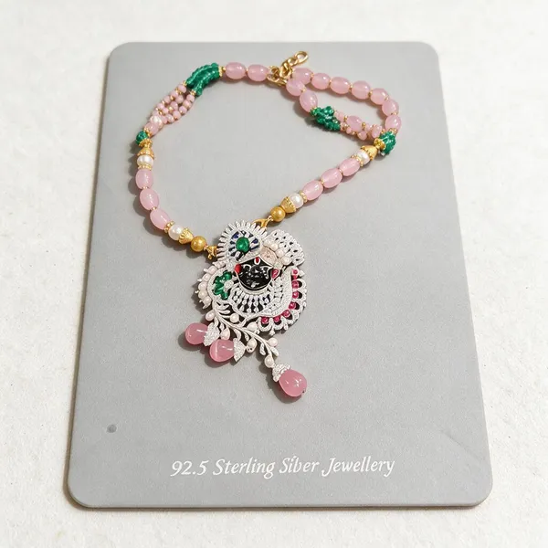 White_925_Silver_Pendant_Necklace_For_Jewellery