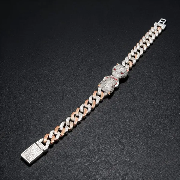 White_925_Silver_Link_Bracelet_For_Jewellery