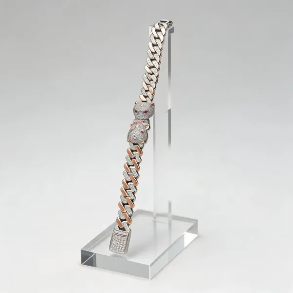 White_925_Silver_Link_Bracelet_For_Jewellery