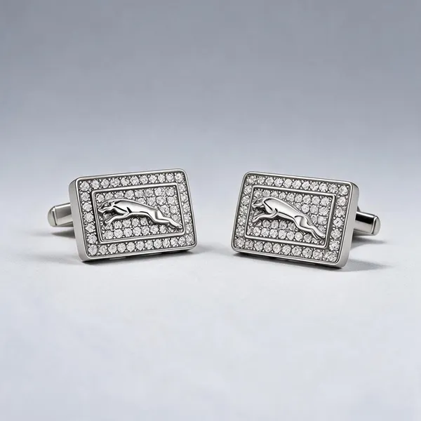 White_925_Silver_Cufflinks_For_Jewellery