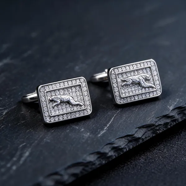 White_925_Silver_Cufflinks_For_Jewellery