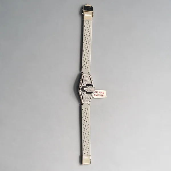 White_925_Silver_Band_Bracelet_For_Jewellery