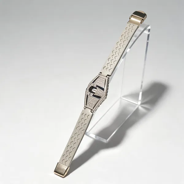 White_925_Silver_Band_Bracelet_For_Jewellery