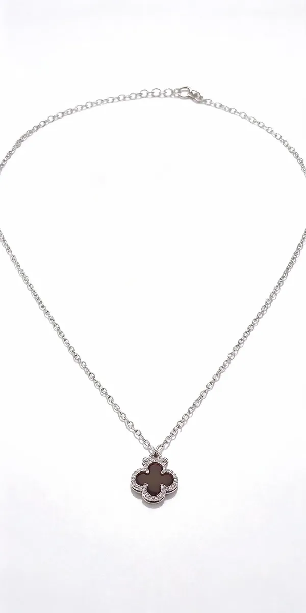 White_925_Silver_Pendant_Necklace_For_Jewellery