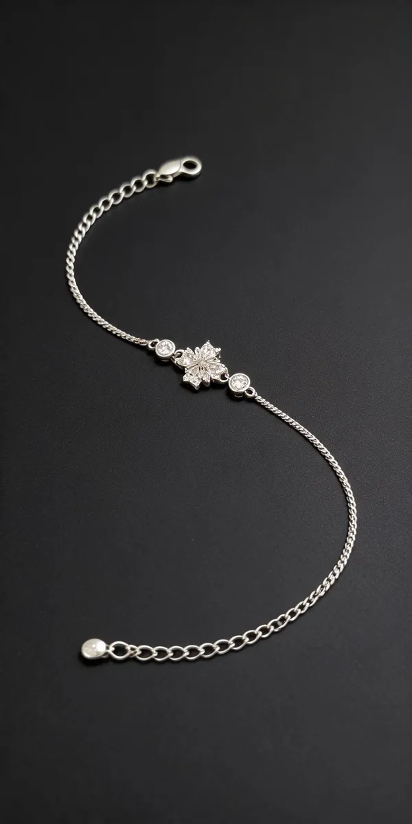 White_925_Silver_Bracelet_For_Jewellery