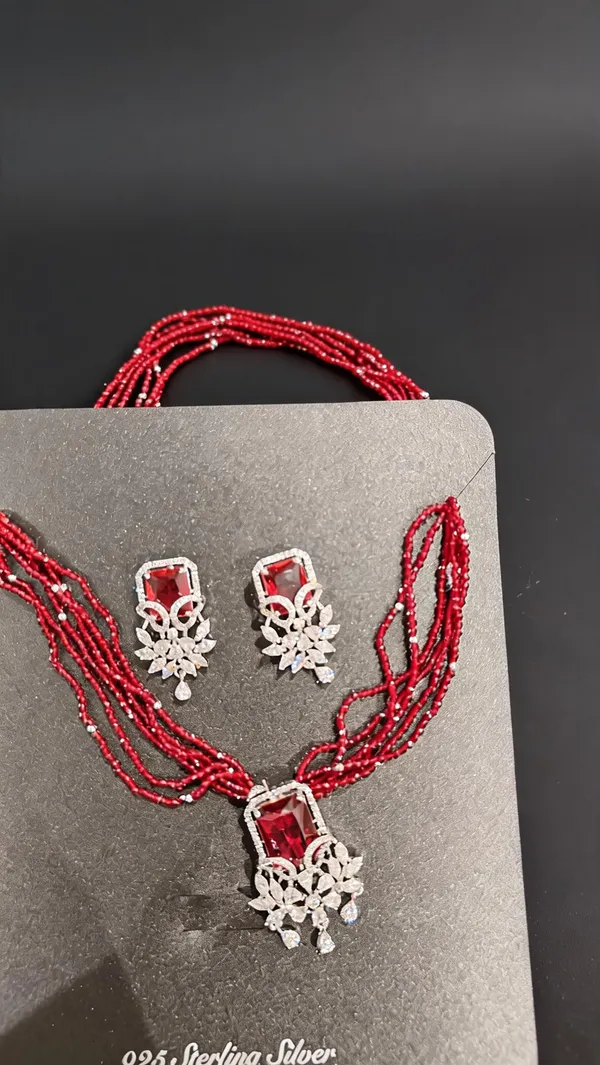 White_925_Silver_Necklace_Set_For_Jewellery