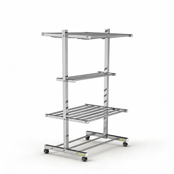 stainless_steel_Multi-Tier_Wheeled_Clothes_Drying_Rack