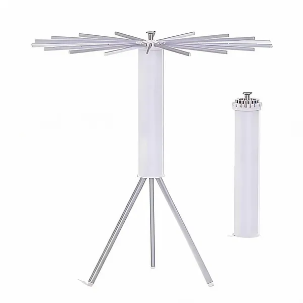 White_Multi-Blade_Tripod_Clothes_Drying_Rack
