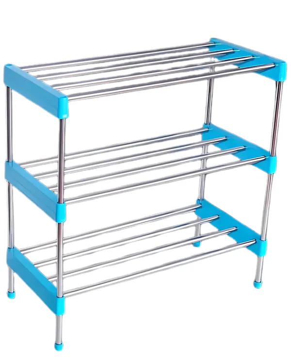 Blue_3-Tier_stainless_steel_Clothes_Drying_Rack