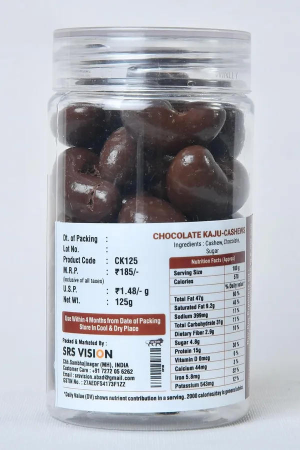 The_Almond_Store_Chocolate_Cashews_125_Gm_And_Chocolate_Almonds_120_Gm_Combo