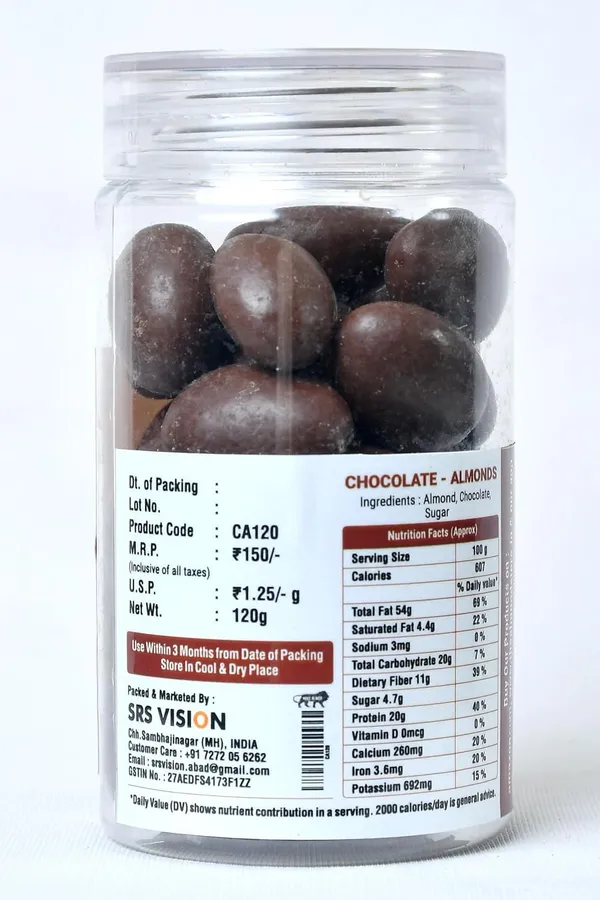 The_Almond_Store_Chocolate_Cashews_125_Gm_And_Chocolate_Almonds_120_Gm_Combo