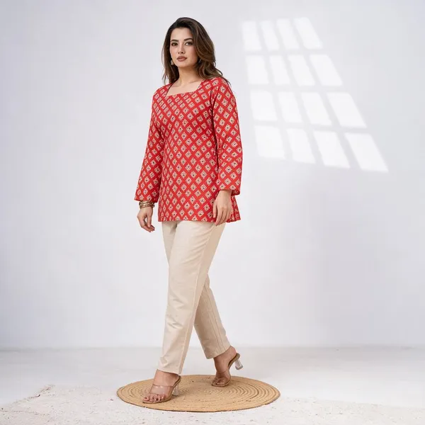 Premium_Cotton_Embroidered_Kurti_And_Pant_Set