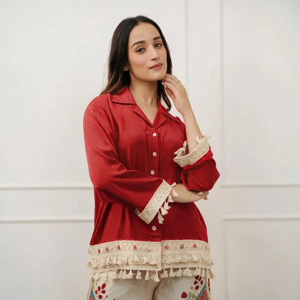 Red_Cotton_Top_For_Women