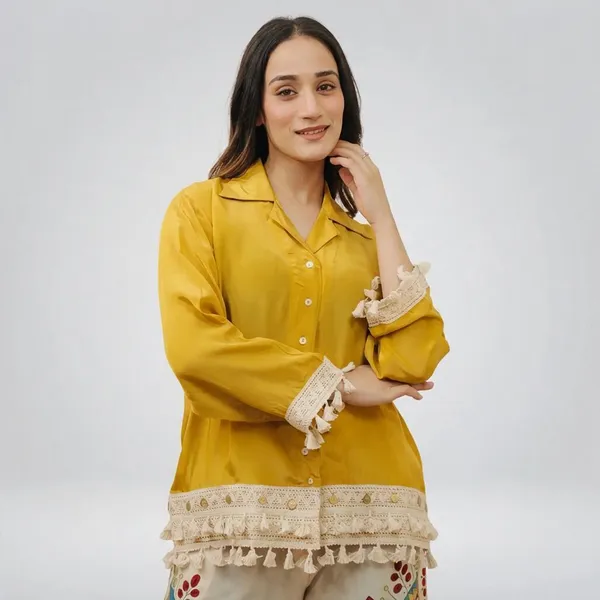Yellow_Cotton_Shirt_For_Women
