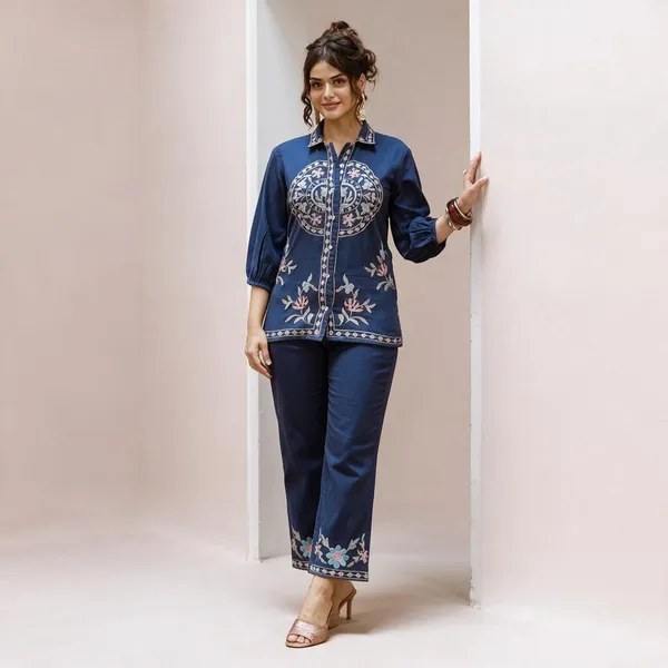 Navy_Blue_Premium_Cotton_Co-Ord_Set_For_Women