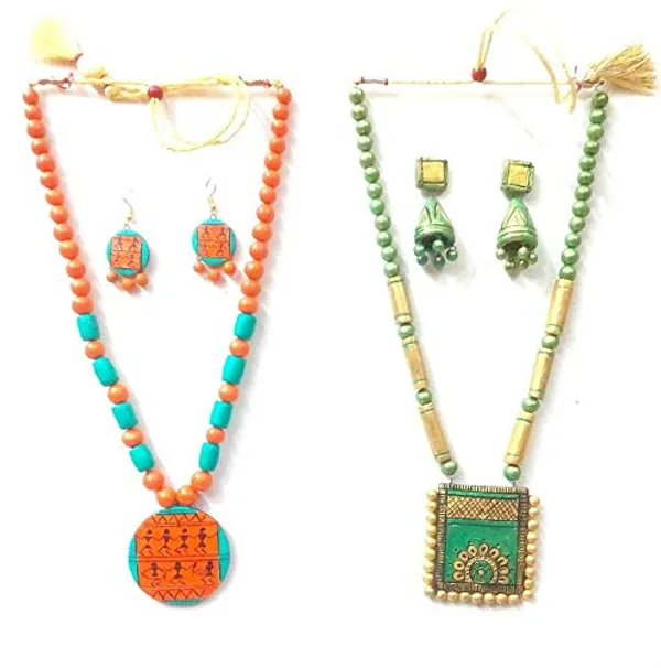 Handmade_Tribal_Terracotta_Necklace